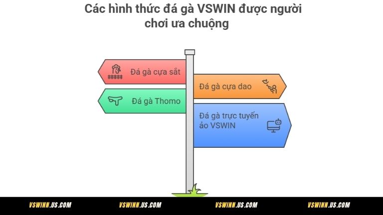 Các hình thức đá gà VSWIN được người chơi ưa chuộng