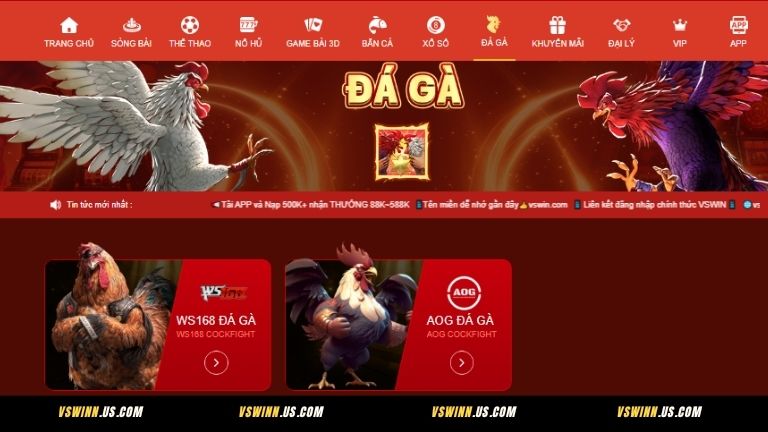 Giới thiệu AOG đá gà tại VSWIN