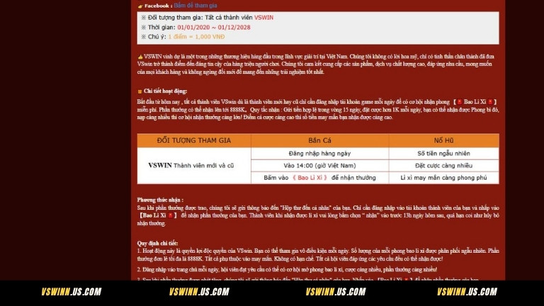 Lì xì may mắn mỗi ngày lên tới 8.888K