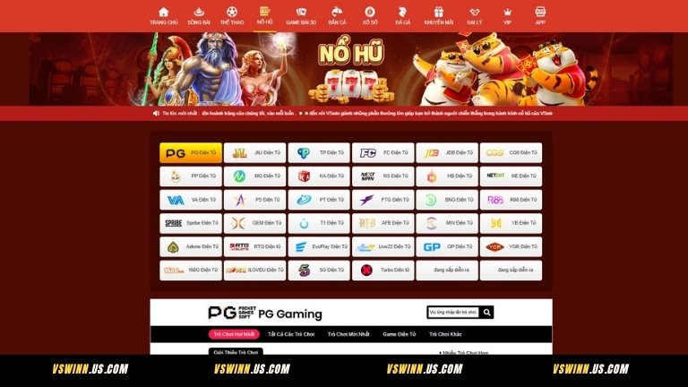 Nổ hũ VSWIN – Thiên đường quay thưởng hơn 2.000 siêu phẩm