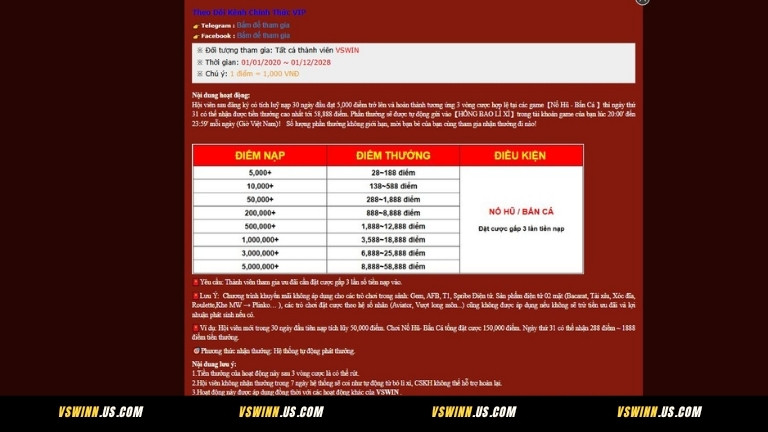 Sự kiện nạp ngày 30 thưởng 58.888K