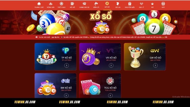 Tổng quan về xổ số VSWIN
