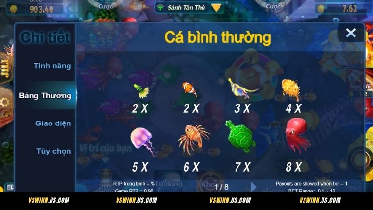 Tỷ lệ đổi thưởng hậu hĩnh của game Happy Fishing